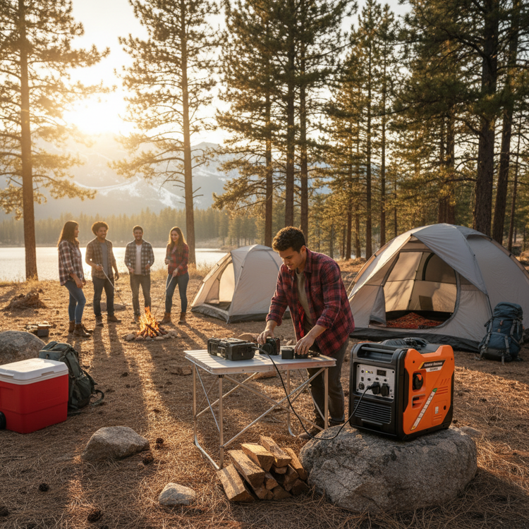 Picture of Hwasdan H6250iE 5.0 kW Silent Inverter Petrol Generator