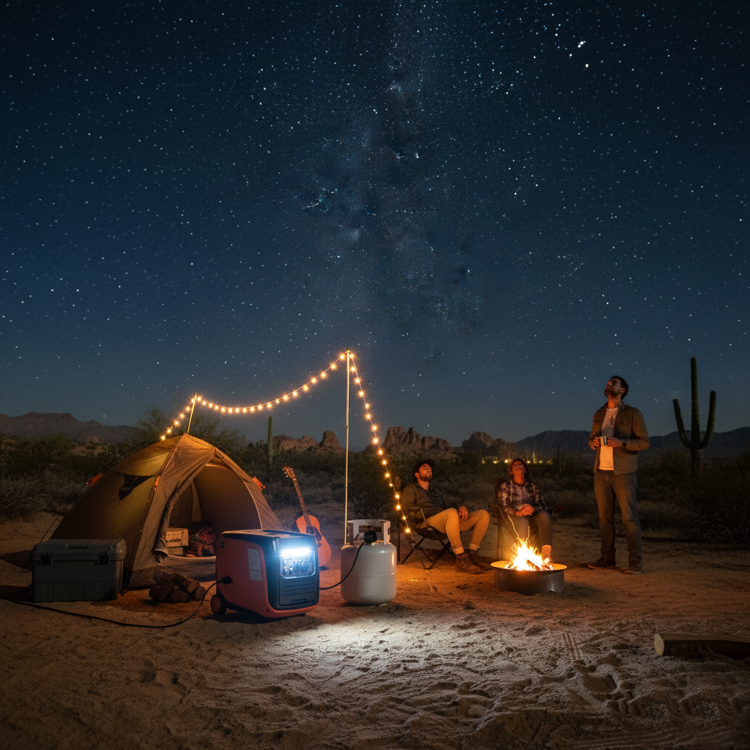 Picture of Hwasdan H6250iER 5.0 kW Silent Inverter Dual Fuel Generator