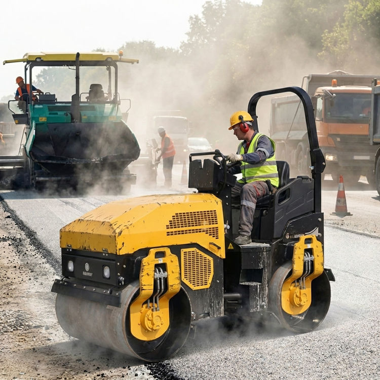 Picture of Roadway RWYL61B Ride-on Hydraulic Vibratory Roller